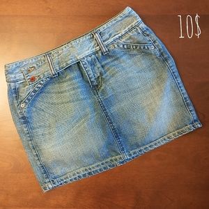 Benetton, jeans mini skirt